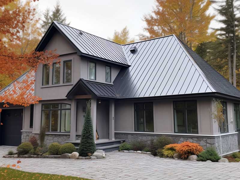 customized box profile metal roof